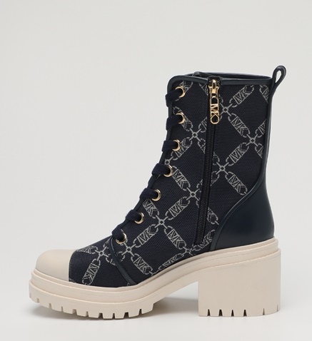 MICHAEL KORS-Γυναικεία μποτάκια sneakers MICHAEL KORS 40F3HYME6Y HANLEY μαύρα εκρού