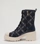 MICHAEL KORS-Γυναικεία μποτάκια sneakers MICHAEL KORS 40F3HYME6Y HANLEY μαύρα εκρού