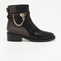 MICHAEL KORS-Γυναικεία μποτάκια MICHAEL KORS 40F3HAME6L HAMILTON μαύρο καφέ
