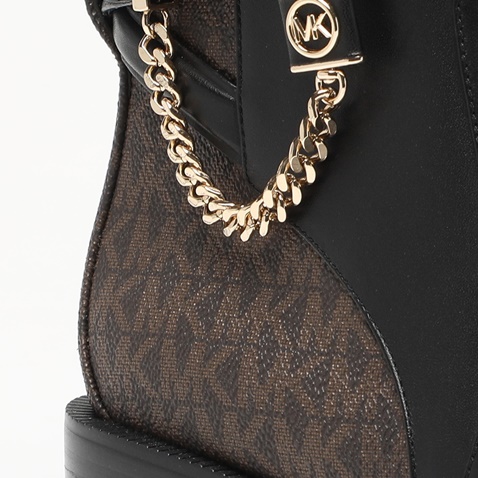 MICHAEL KORS-Γυναικεία μποτάκια MICHAEL KORS 40F3HAME6L HAMILTON μαύρο καφέ