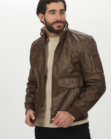 EXPLORER-Ανδρικό jacket EXPLORER 2411103035 καφέ