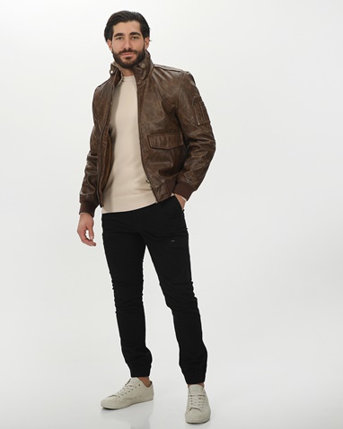 EXPLORER-Ανδρικό jacket EXPLORER 2411103035 καφέ