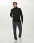 MARTIN & CO-Ανδρική πλεκτή ζακέτα MARTIN & CO 224-71-2412 μαύρο
