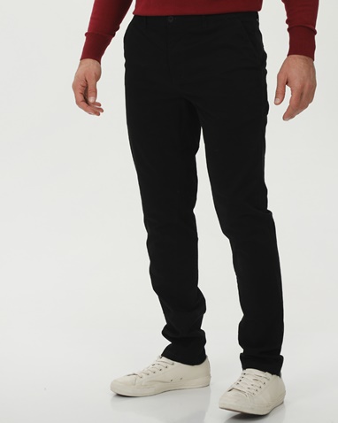 MARTIN & CO-Ανδρικό chino comfort παντελόνι MARTIN & CO 224-32-6514 μαύρο
