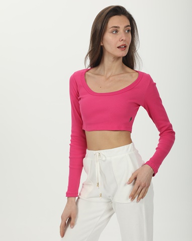 SUGARFREE-Γυναικείο cropped top SUGARFREE 23832081 φούξια