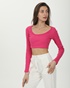 SUGARFREE-Γυναικείο cropped top SUGARFREE 23832081 φούξια