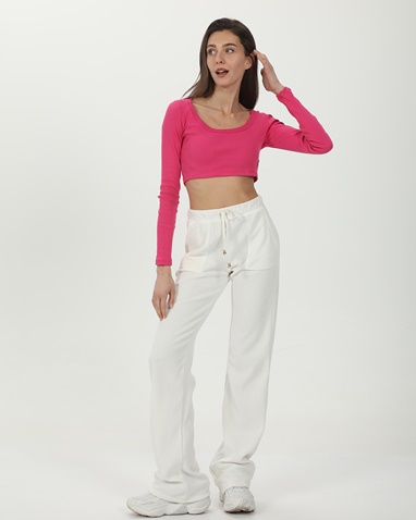 SUGARFREE-Γυναικείο cropped top SUGARFREE 23832081 φούξια