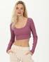 SUGARFREE-Γυναικείο cropped top SUGARFREE 23832081 μοβ