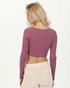 SUGARFREE-Γυναικείο cropped top SUGARFREE 23832081 μοβ