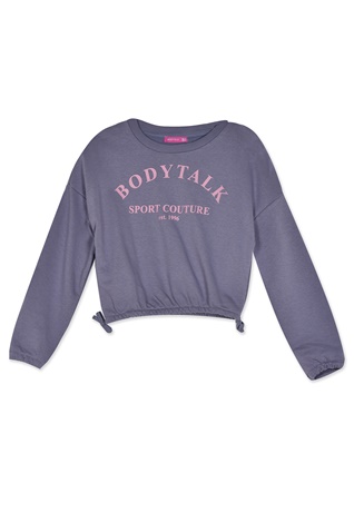 BODYTALK-Παιδική cropped μπλούζα BODYTALK 1222-701526 μοβ