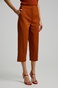 BILL COST-Γυναικείο cropped παντελόνι BILL COST 10-060790-0  καφέ