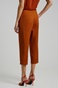 BILL COST-Γυναικείο cropped παντελόνι BILL COST 10-060790-0  καφέ