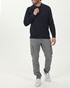 VAN HIPSTER-Ανδρική polo μπλούζα VAN HIPSTER 72242 ναυτικό μπλε
