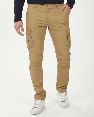 VAN HIPSTER-Ανδρικό cargo παντελόνι VAN HIPSTER 72244 μπεζ