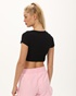 SUGARFREE-Γυναικείο cropped top SUGARFREE 23812100 μαύρο