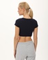 SUGARFREE-Γυναικείο cropped top SUGARFREE 23812101 ναυτικό μπλε