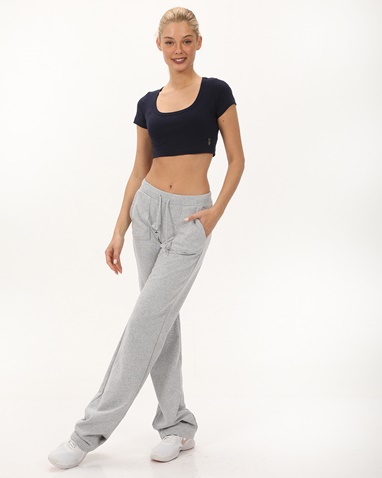 SUGARFREE-Γυναικείο cropped top SUGARFREE 23812101 ναυτικό μπλε