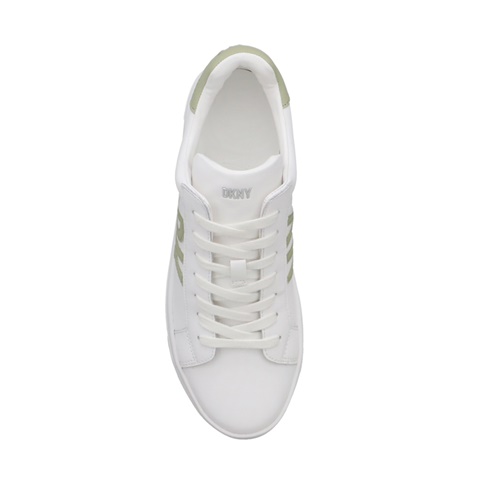 DKNY JEANS-Γυναικεία sneakers DKNY K3374256 ABENI λευκό πράσινο