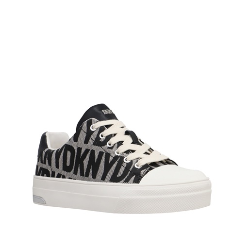 DKNY-Γυναικεία sneakers DKNY K1448529 YORK γκρί μαύρο 