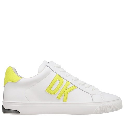 DKNY JEANS-Γυναικεία sneakers DKNY K1486950 ABENI λευκό κίτρινο