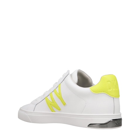 DKNY JEANS-Γυναικεία sneakers DKNY K1486950 ABENI λευκό κίτρινο
