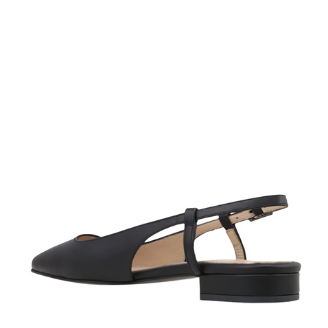 ΚΑΛΟΓΗΡΟΥ-Γυναικεία flat slingback ΚΑΛΟΓΗΡΟΥ ΑΒΑ LEA μαύρα