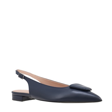 ΚΑΛΟΓΗΡΟΥ-Γυναικεία flat slingback ΚΑΛΟΓΗΡΟΥ ΑΛΦΥ LEA  μπλε