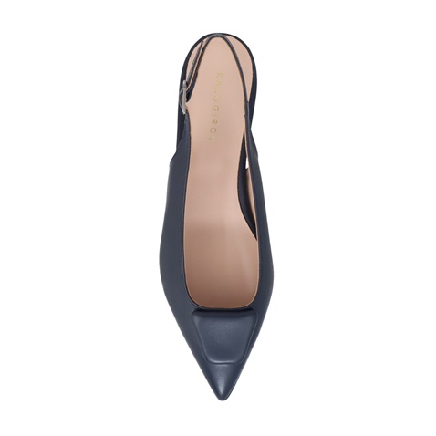 ΚΑΛΟΓΗΡΟΥ-Γυναικεία flat slingback ΚΑΛΟΓΗΡΟΥ ΑΛΦΥ LEA  μπλε