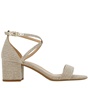 MICHAEL KORS-Γυναικεία πέδιλα MICHAEL KORS 40S2SEMA1D SERENA μπεζ