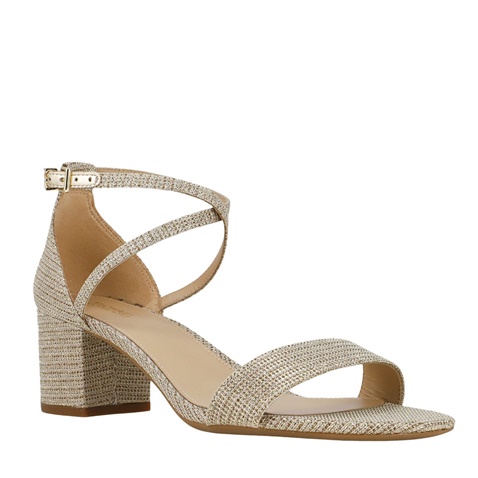 MICHAEL KORS-Γυναικεία πέδιλα MICHAEL KORS 40S2SEMA1D SERENA μπεζ