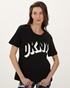 DKNY JEANS-Γυναικείο t-shirt DKNY D2A4A0AT μαύρο
