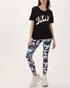 DKNY JEANS-Γυναικείο t-shirt DKNY D2A4A0AT μαύρο