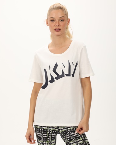 DKNY JEANS-Γυναικεία μπλούζα DKNY D2A4A0AT λευκή