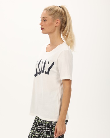 DKNY JEANS-Γυναικεία μπλούζα DKNY D2A4A0AT λευκή