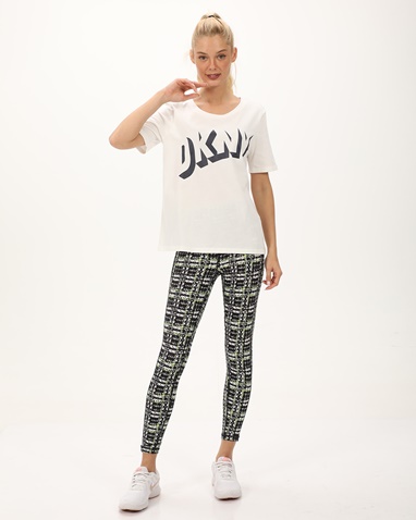 DKNY JEANS-Γυναικεία μπλούζα DKNY D2A4A0AT λευκή