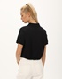 DKNY JEANS-Γυναικεία cropped μπλούζα DKNY D2B4A108 μαύρη