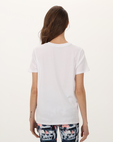DKNY JEANS-Γυναικείο t-shirt DKNY DP1T8816 LOGO λευκό