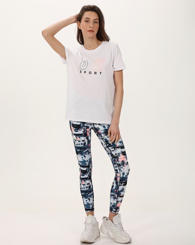 DKNY JEANS-Γυναικείο t-shirt DKNY DP1T8816 LOGO λευκό