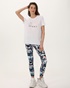 DKNY JEANS-Γυναικείο t-shirt DKNY DP1T8816 LOGO λευκό