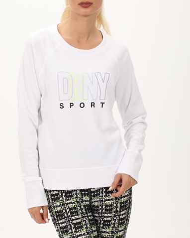 DKNY JEANS-Γυναικεία μπλούζα DKNY DP3T8815 λευκή