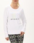 DKNY JEANS-Γυναικεία μπλούζα DKNY DP3T8815 λευκή