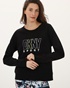 DKNY JEANS-Γυναικεία φούτερ μπλούζα DKNY DP3T8815 μαύρη