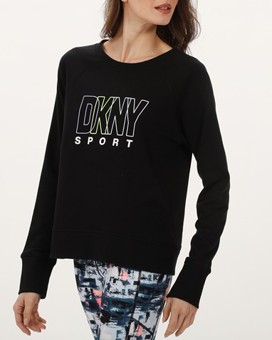 DKNY JEANS-Γυναικεία φούτερ μπλούζα DKNY DP3T8815 μαύρη