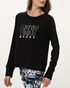 DKNY JEANS-Γυναικεία φούτερ μπλούζα DKNY DP3T8815 μαύρη