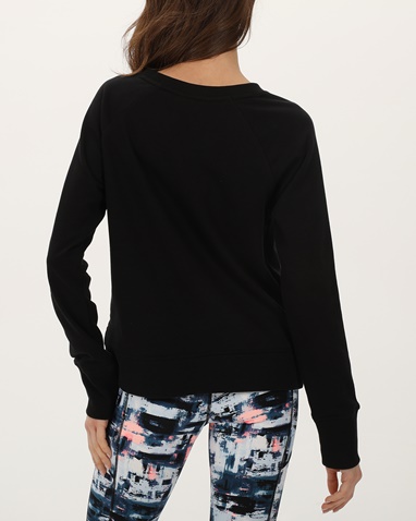 DKNY JEANS-Γυναικεία φούτερ μπλούζα DKNY DP3T8815 μαύρη