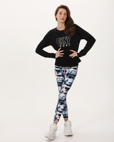 DKNY JEANS-Γυναικεία φούτερ μπλούζα DKNY DP3T8815 μαύρη