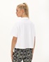 DKNY JEANS-Γυναικεία cropped μπλούζα DKNY DP3T9642 λευκή