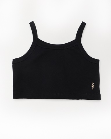 SUGARFREE-Παιδικό crop top SUGARFREE 22612210 μαύρο