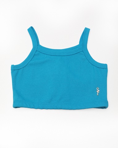 SUGARFREE-Παιδικό crop top SUGARFREE 22612210 τιρκουάζ