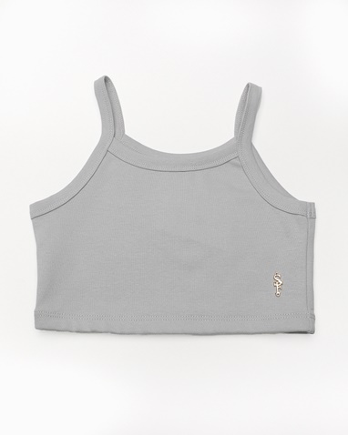 SUGARFREE-Παιδικό crop top SUGARFREE 22612210 γκρι